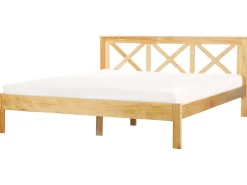Online Łóżko Drewno sosnowe TANNAY 180 x 200 cm Jasno Łóżka Podwójne|Wszystkie Łóżka