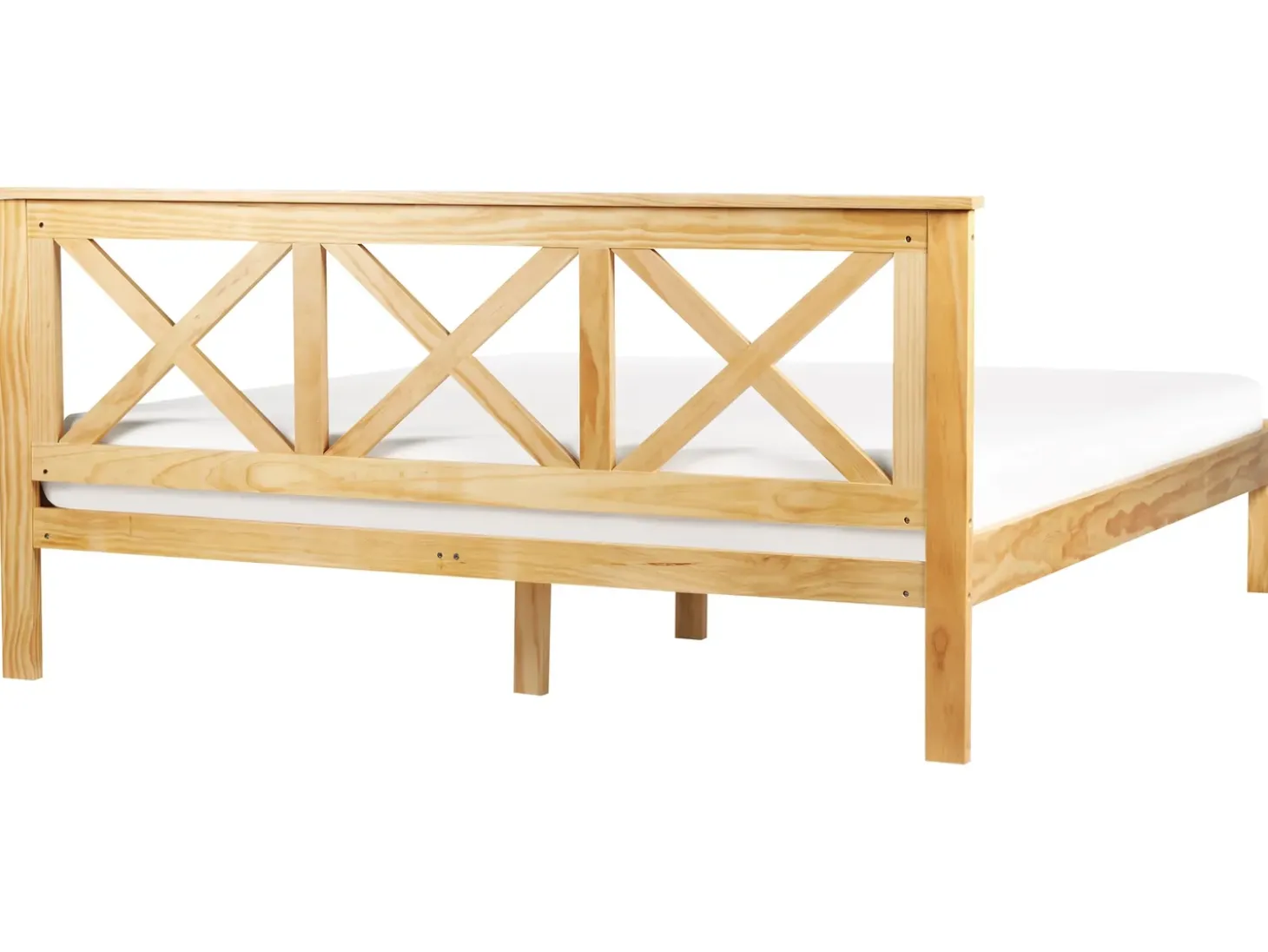 Online Łóżko Drewno sosnowe TANNAY 180 x 200 cm Jasno Łóżka Podwójne|Wszystkie Łóżka