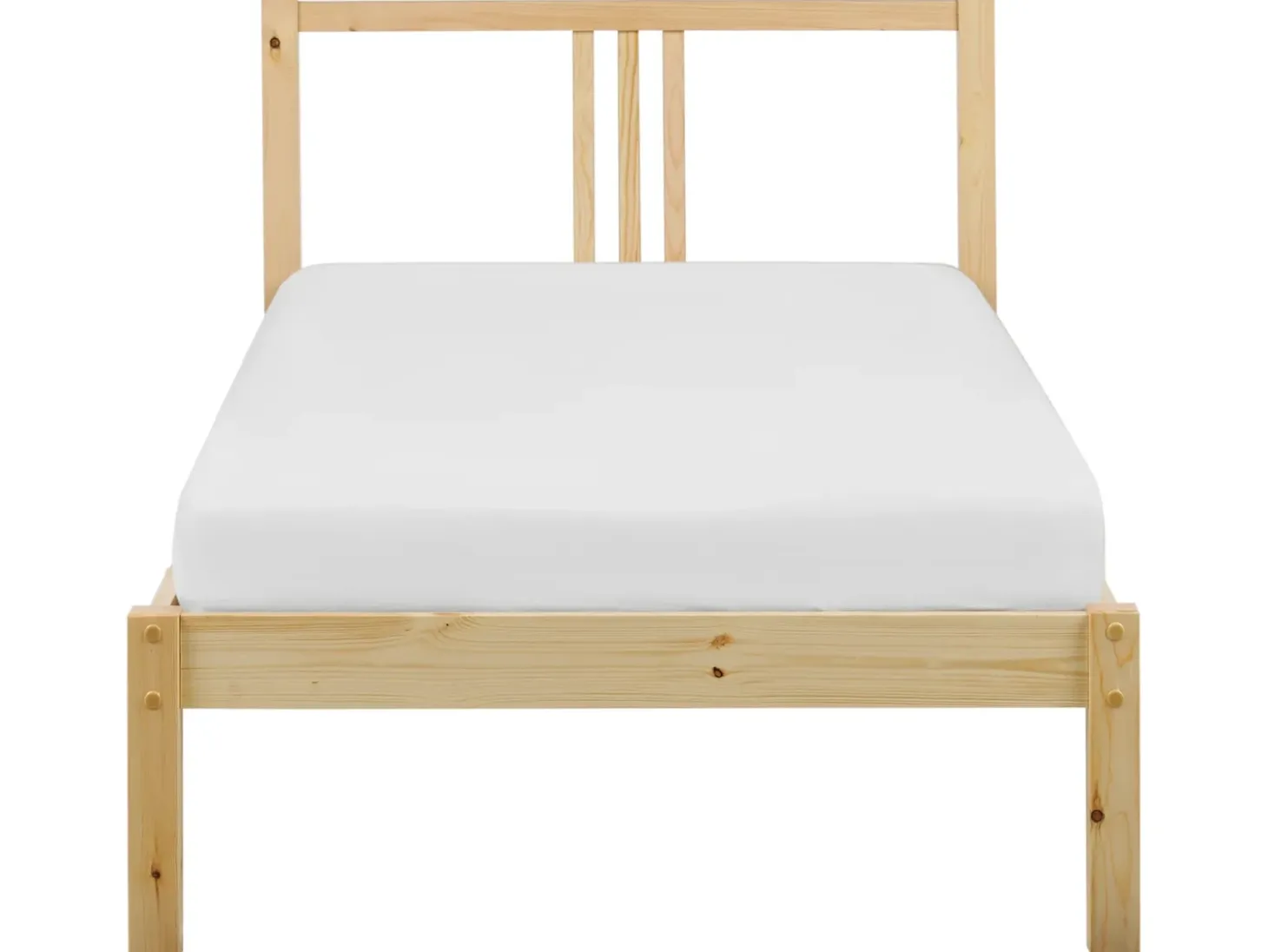 Discount Łóżko Drewno sosnowe VANNES 90 x 200 cm Jasno Łóżka Pojedyncze|Wszystkie Łóżka