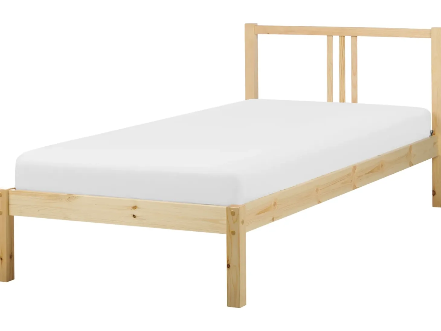 Discount Łóżko Drewno sosnowe VANNES 90 x 200 cm Jasno Łóżka Pojedyncze|Wszystkie Łóżka