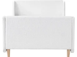 Sale Łóżko dziecięce Boucle LAYE 90 x 200 cm Złamana biel Dzieci Wszystkie Meble I Akcesoria Dziecięce|Łóżka Tapicerowane