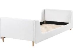 Sale Łóżko dziecięce Boucle LAYE 90 x 200 cm Złamana biel Dzieci Wszystkie Meble I Akcesoria Dziecięce|Łóżka Tapicerowane