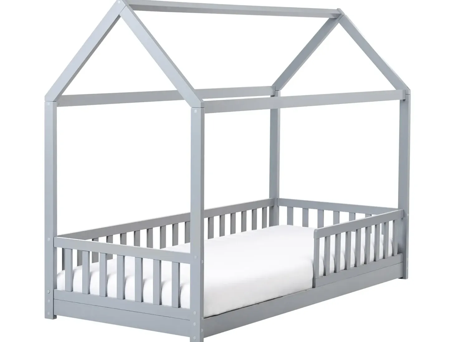 Łóżko dziecięce Domek Drewno sosnowe COSSAYE 90 x 200 cm Dzieci Łóżka Drewniane|Wszystkie Meble I Akcesoria Dziecięce
