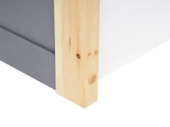 Sale Łóżko dziecięce Domek Drewno sosnowe ORGEVAL 90 x 200 cm ze schowkiem Szary Dzieci Łóżka Drewniane|Wszystkie Meble I Akcesoria Dziecięce
