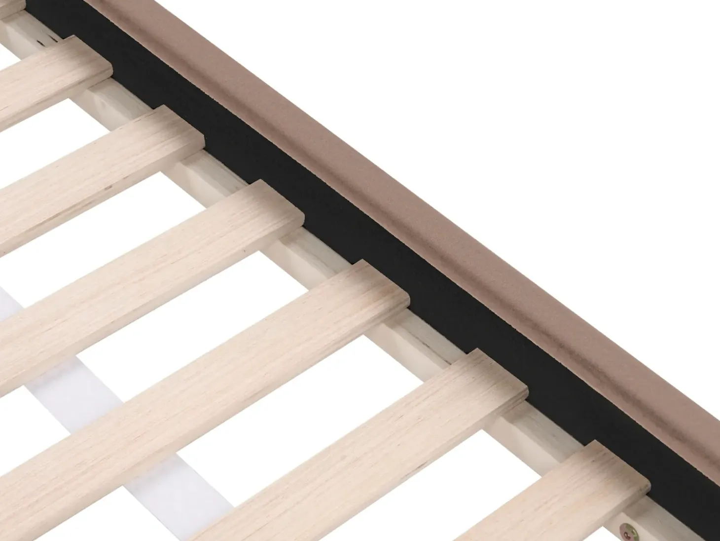 Outlet Łóżko dziecięce Domek Welur KERVAN 90 x 200 cm Jasnobrązowy Dzieci Wszystkie Meble I Akcesoria Dziecięce|Łóżka Tapicerowane