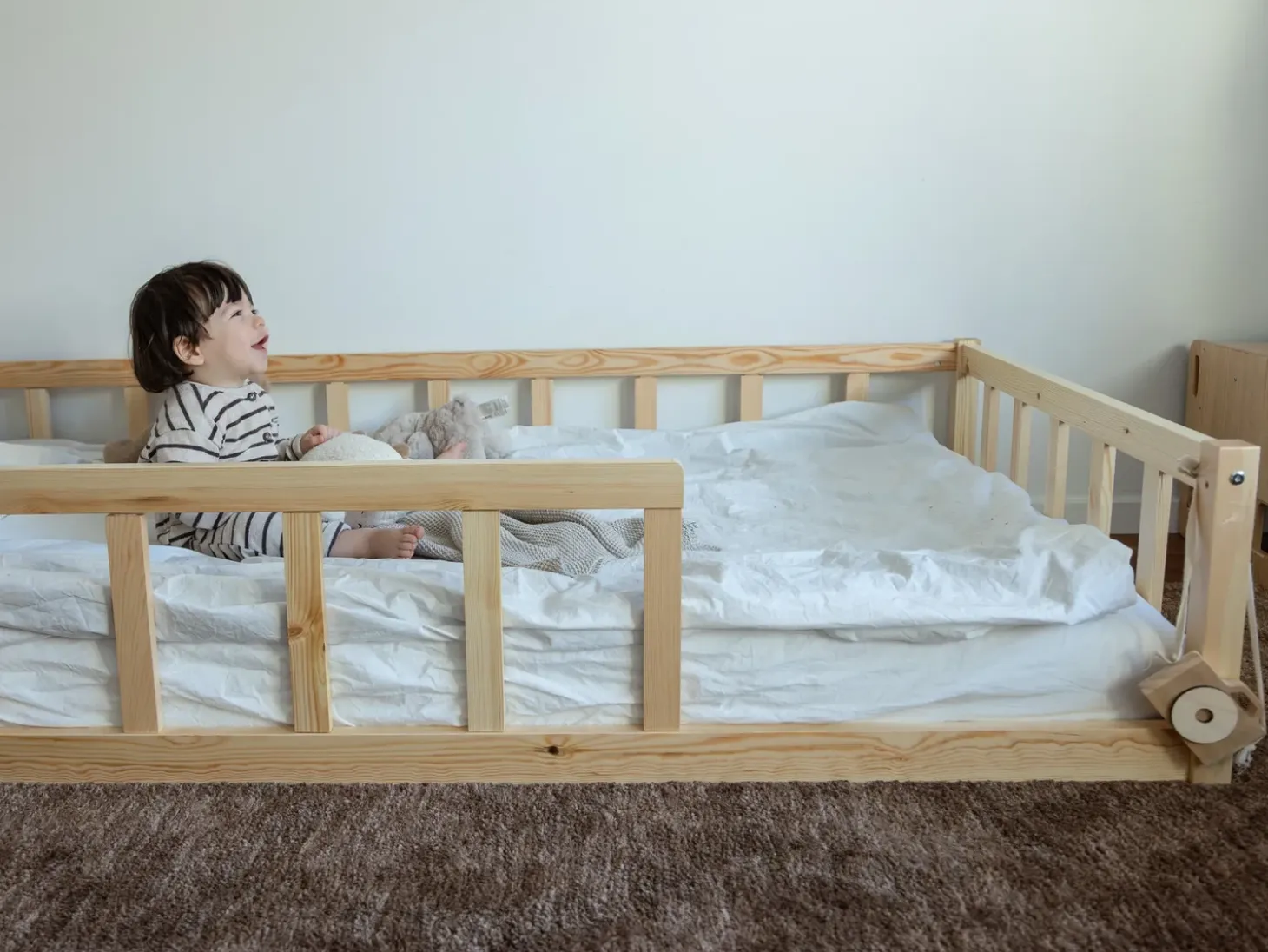 Best Łóżko dziecięce Drewno sosnowe MEYMAC 90 x 200 cm Jasno Dzieci Łóżka Drewniane|Wszystkie Meble I Akcesoria Dziecięce