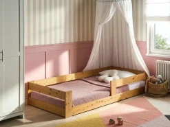 Clearance Łóżko dziecięce Drewno sosnowe PRIMELLES 90 x 200 cm Dzieci Łóżka Drewniane|Wszystkie Meble I Akcesoria Dziecięce