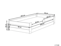 Clearance Łóżko dziecięce Drewno sosnowe PRIMELLES 90 x 200 cm Dzieci Łóżka Drewniane|Wszystkie Meble I Akcesoria Dziecięce