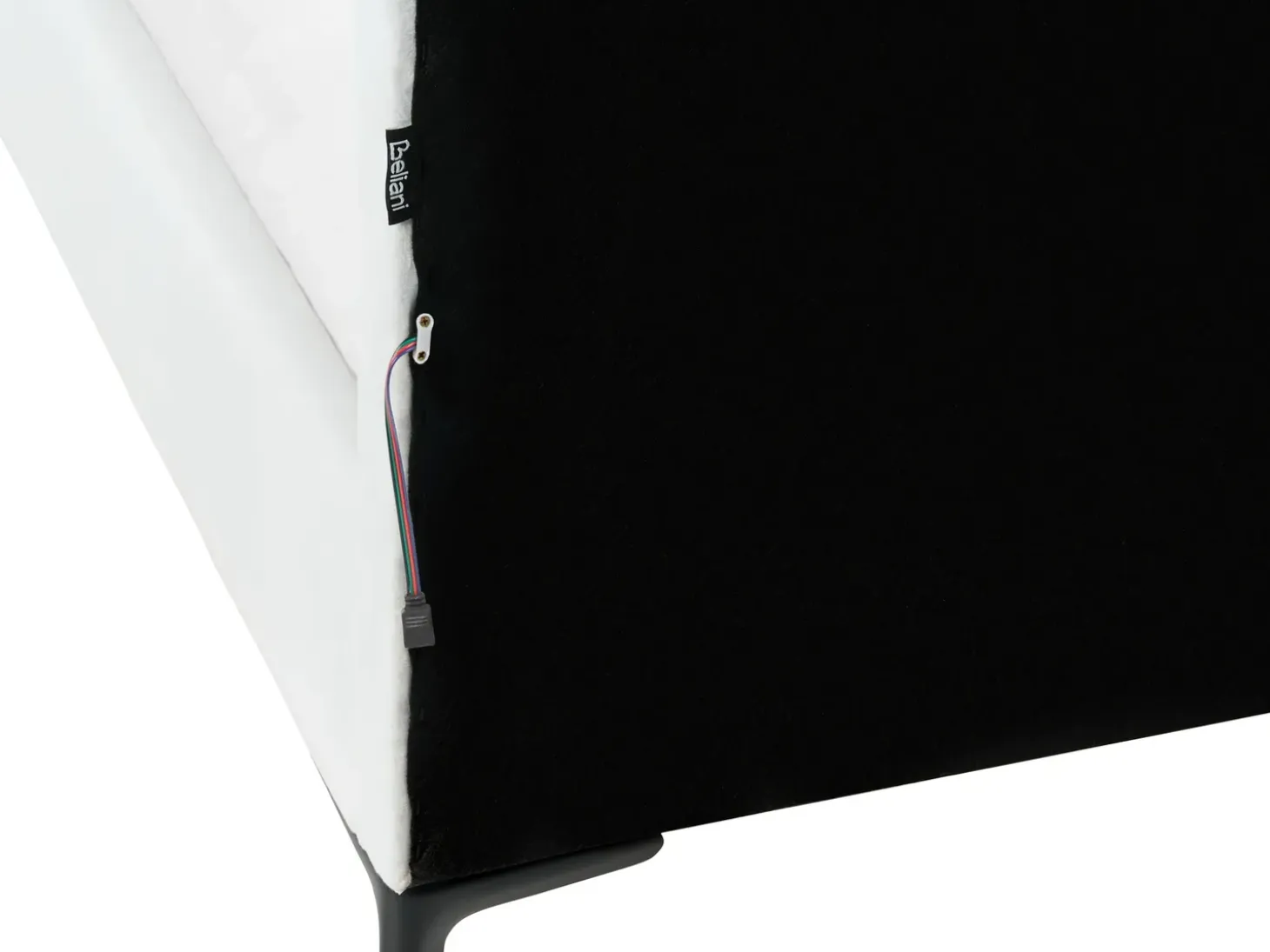 Online Łóżko dziecięce Korona Welur RUBIAN 90 x 200 cm Z LED Biały Dzieci Wszystkie Meble I Akcesoria Dziecięce|Łóżka Tapicerowane