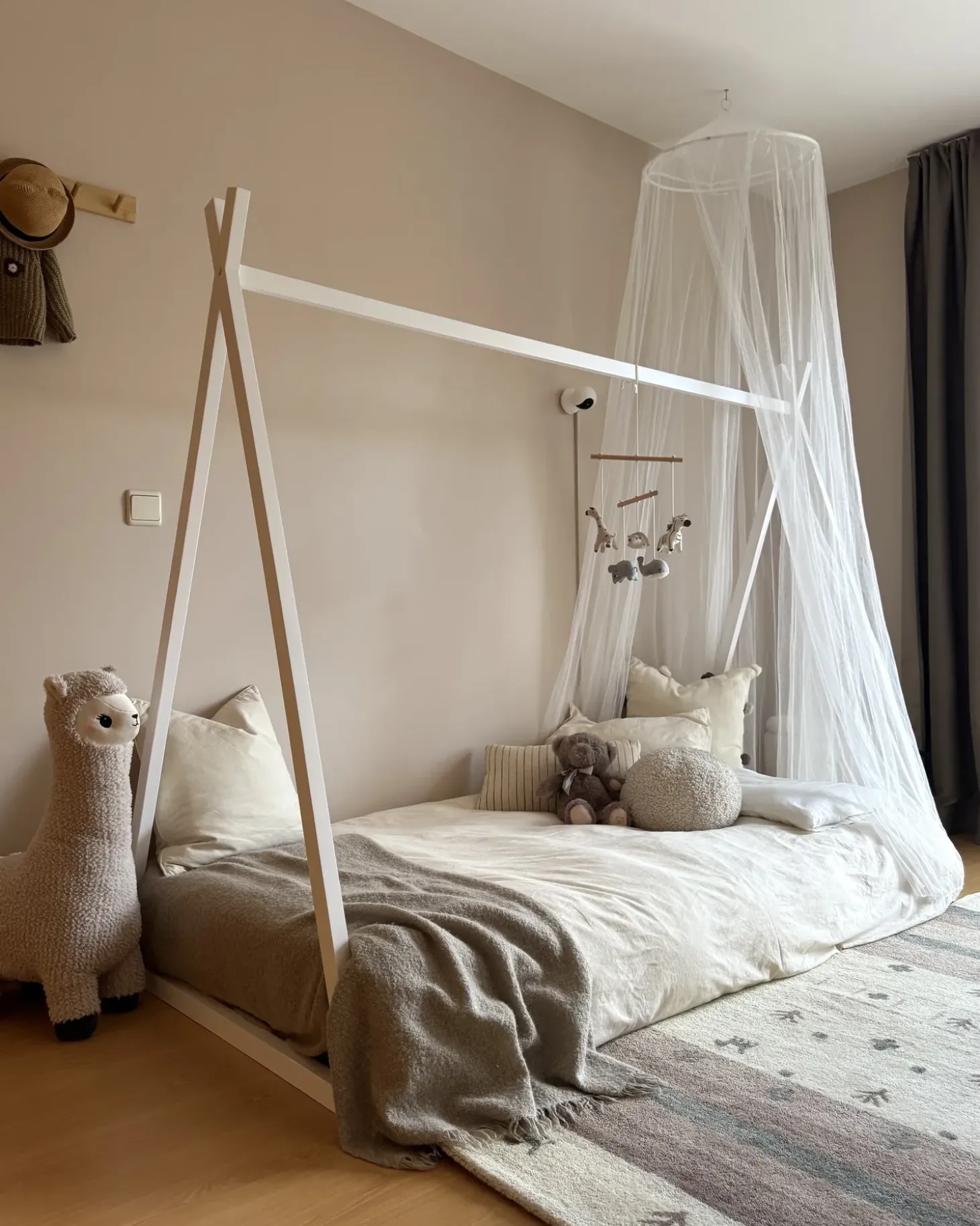 Sale Łóżko dziecięce Tipi Drewno sosnowe SAURAT 90 x 200 cm Dzieci Łóżka Drewniane|Wszystkie Meble I Akcesoria Dziecięce