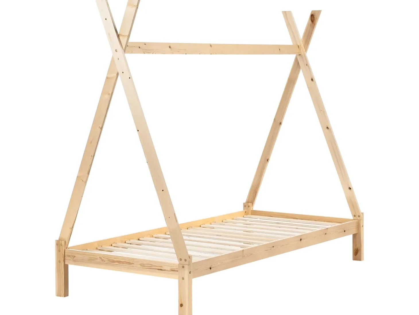 Outlet Łóżko dziecięce Tipi Drewno sosnowe DEVAY 90 x 200 cm Jasno Dzieci Łóżka Drewniane|Wszystkie Meble I Akcesoria Dziecięce
