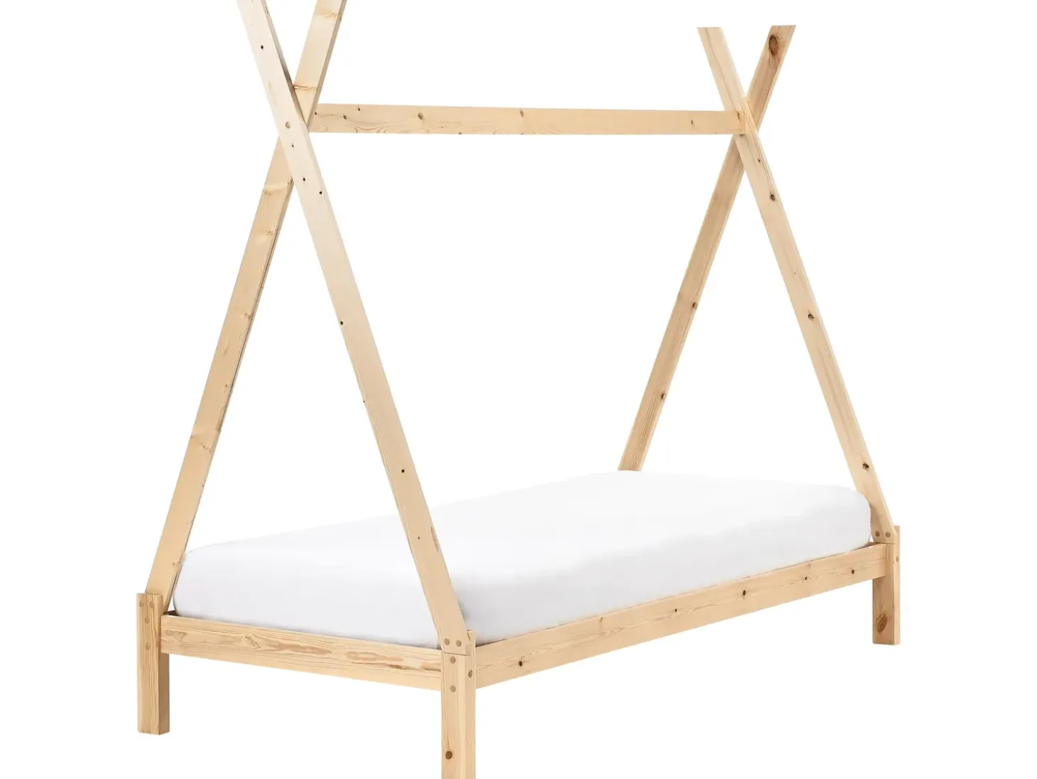 Outlet Łóżko dziecięce Tipi Drewno sosnowe DEVAY 90 x 200 cm Jasno Dzieci Łóżka Drewniane|Wszystkie Meble I Akcesoria Dziecięce