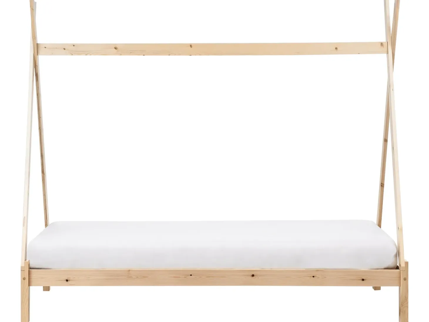 Outlet Łóżko dziecięce Tipi Drewno sosnowe DEVAY 90 x 200 cm Jasno Dzieci Łóżka Drewniane|Wszystkie Meble I Akcesoria Dziecięce