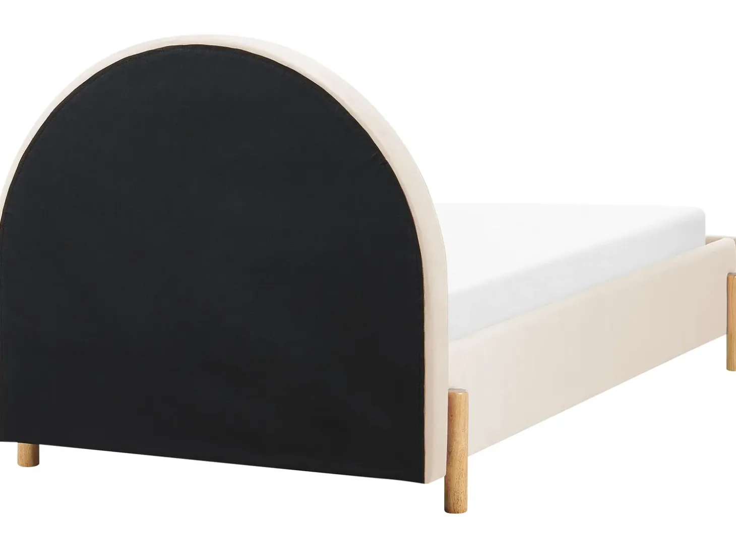 New Welur ANET 90 x 200 cm Beżowy Dzieci Wszystkie Meble I Akcesoria Dziecięce|Łóżka Tapicerowane