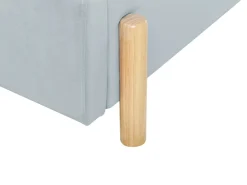 Outlet Welur ANET 90 x 200 cm Błękitny Dzieci Wszystkie Meble I Akcesoria Dziecięce|Łóżka Tapicerowane