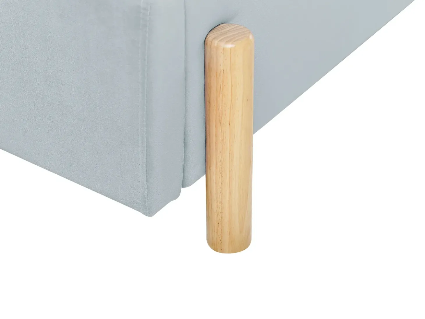 Outlet Welur ANET 90 x 200 cm Błękitny Dzieci Wszystkie Meble I Akcesoria Dziecięce|Łóżka Tapicerowane