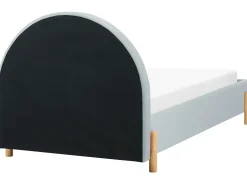 Outlet Welur ANET 90 x 200 cm Błękitny Dzieci Wszystkie Meble I Akcesoria Dziecięce|Łóżka Tapicerowane