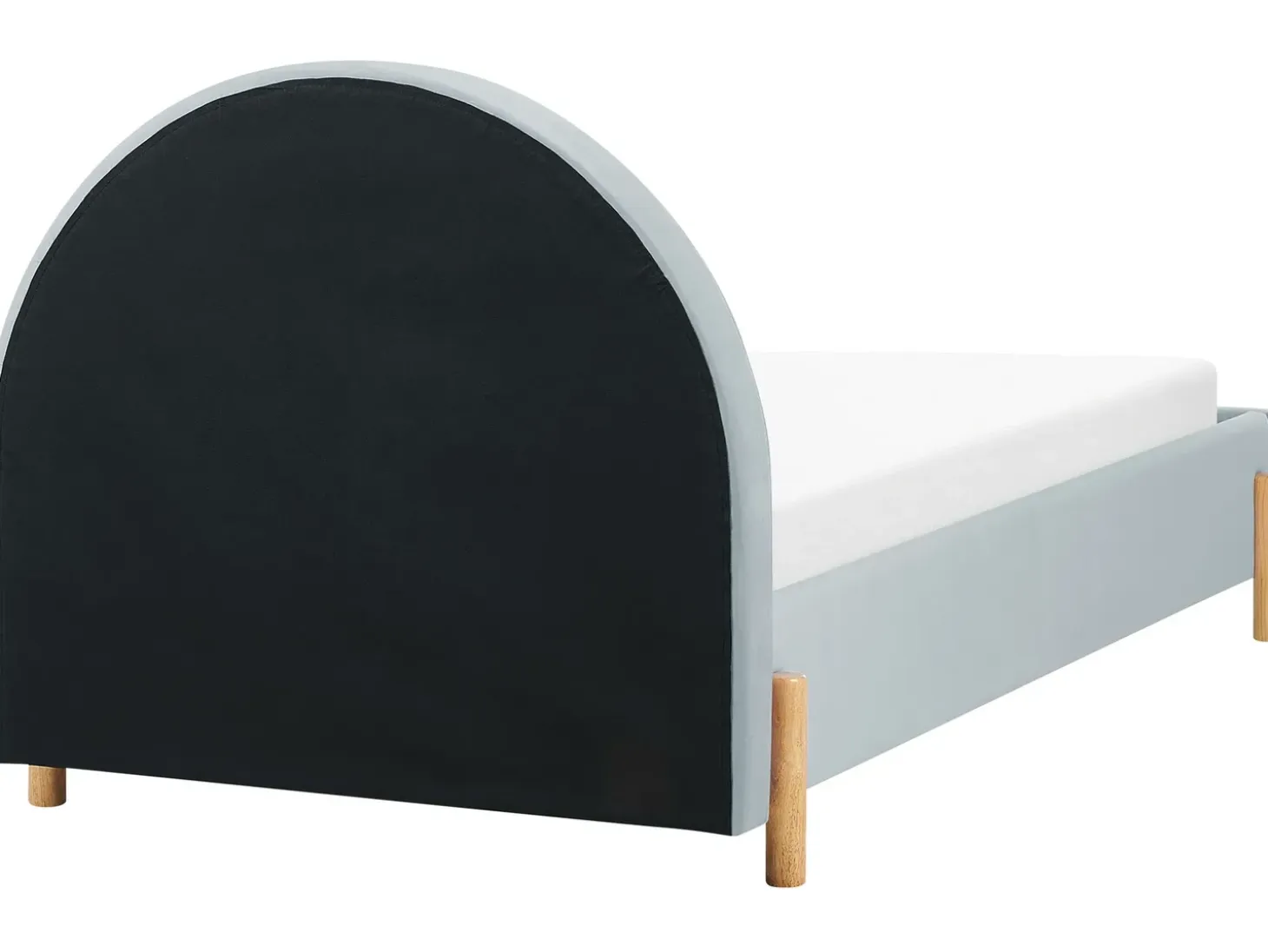 Outlet Welur ANET 90 x 200 cm Błękitny Dzieci Wszystkie Meble I Akcesoria Dziecięce|Łóżka Tapicerowane