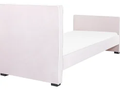 Best Łóżko dziecięce Welur TEENIE 90 x 200 cm Pastelowy róż Dzieci Wszystkie Meble I Akcesoria Dziecięce|Łóżka Tapicerowane
