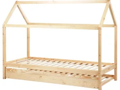 Clearance Łóżko dziecięce wysuwane Drewno sosnowe CRILLON 90 x 200 cm Jasno Dzieci Łóżka Wysuwane I Dzienne|Łóżka Drewniane