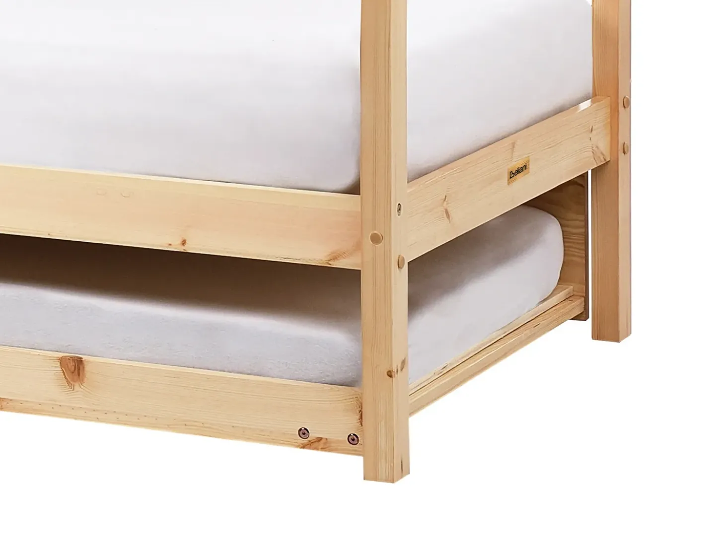 Clearance Łóżko dziecięce wysuwane Drewno sosnowe CRILLON 90 x 200 cm Jasno Dzieci Łóżka Wysuwane I Dzienne|Łóżka Drewniane