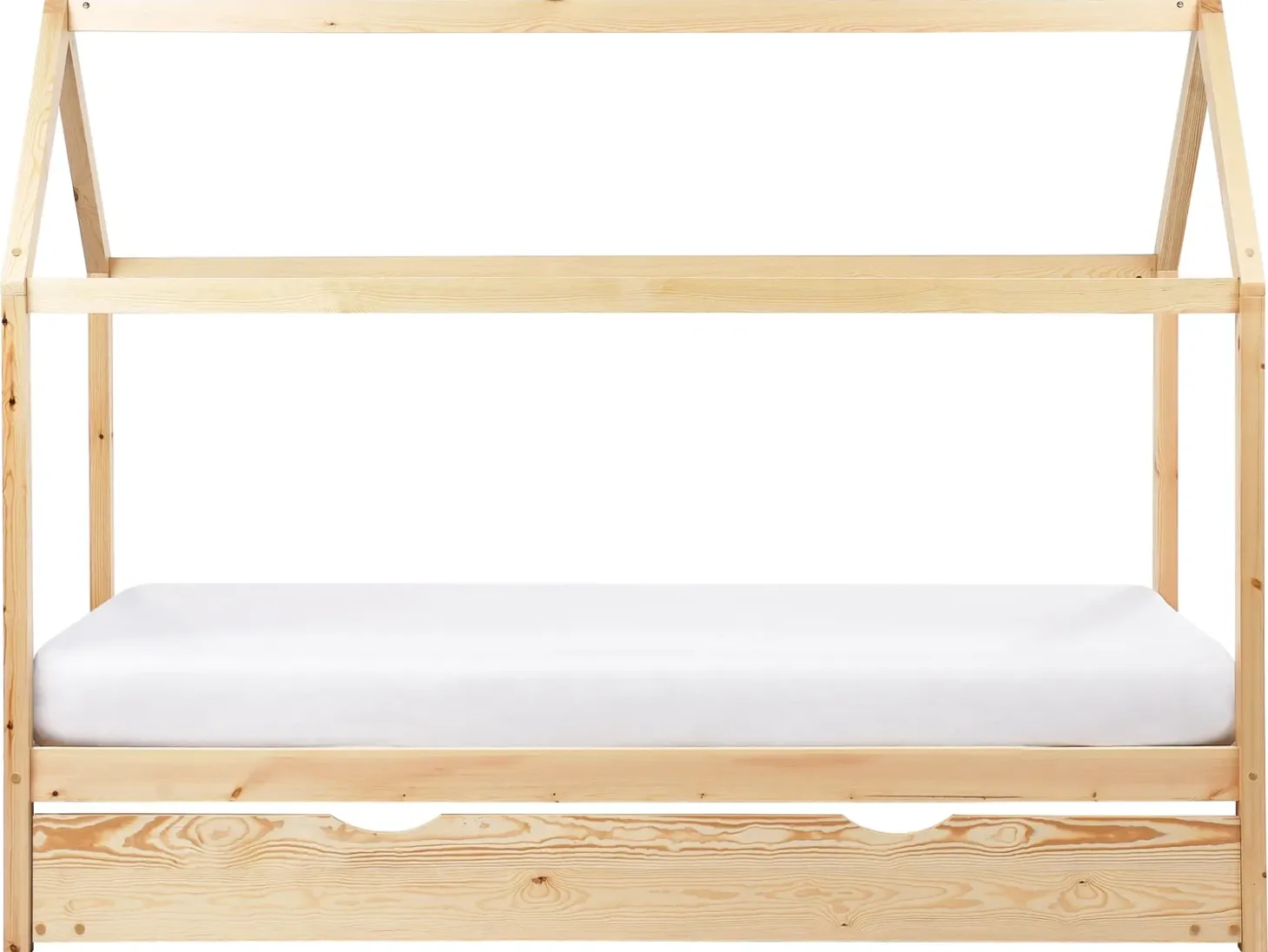 Clearance Łóżko dziecięce wysuwane Drewno sosnowe CRILLON 90 x 200 cm Jasno Dzieci Łóżka Wysuwane I Dzienne|Łóżka Drewniane
