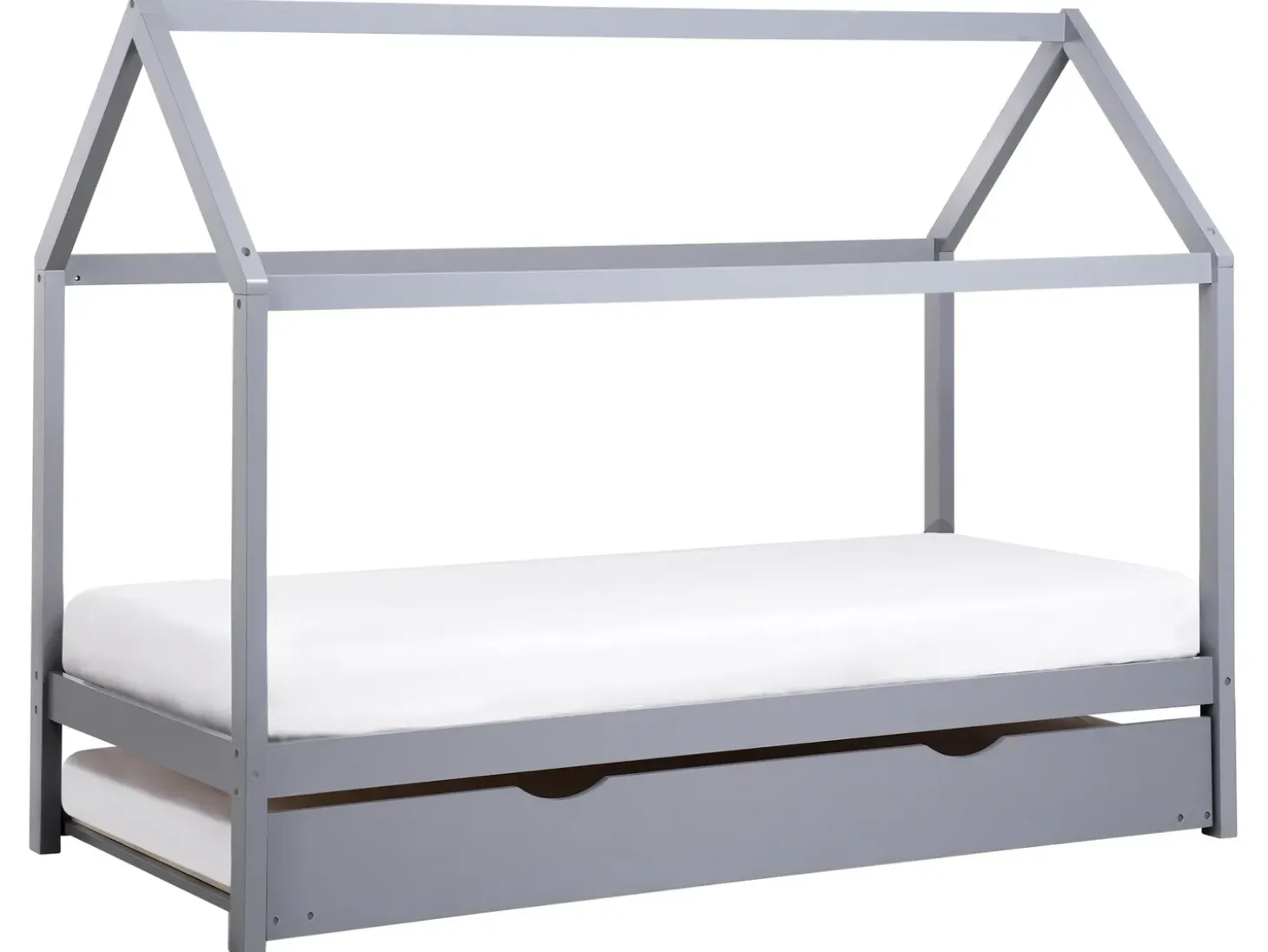 Outlet Łóżko dziecięce wysuwane Drewno sosnowe CRILLON 90 x 200 cm Dzieci Łóżka Wysuwane I Dzienne|Łóżka Drewniane