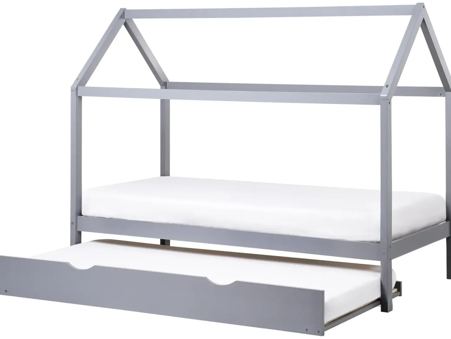 Outlet Łóżko dziecięce wysuwane Drewno sosnowe CRILLON 90 x 200 cm Dzieci Łóżka Wysuwane I Dzienne|Łóżka Drewniane