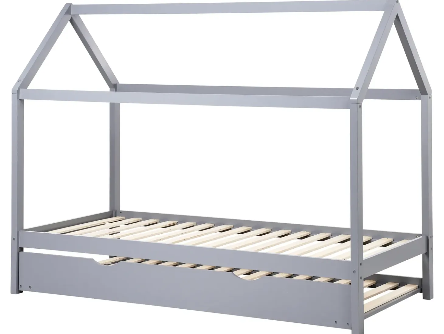 Outlet Łóżko dziecięce wysuwane Drewno sosnowe CRILLON 90 x 200 cm Dzieci Łóżka Wysuwane I Dzienne|Łóżka Drewniane