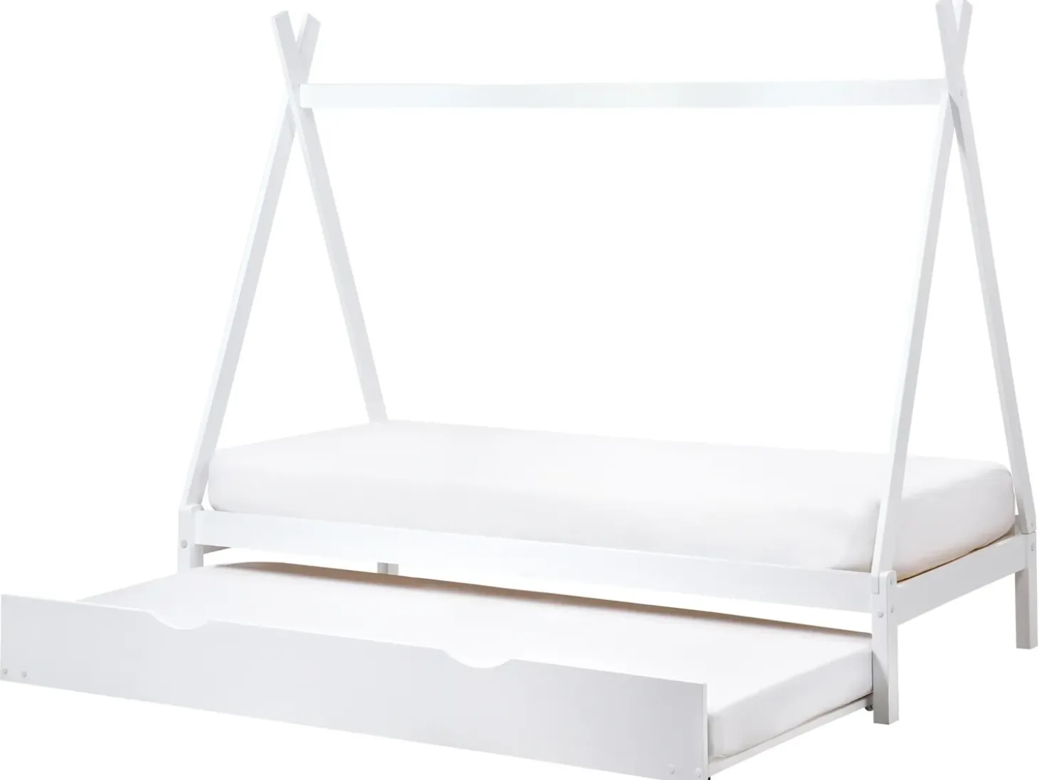 Sale Łóżko dziecięce wysuwane Drewno sosnowe TALMONTIERS 90 x 200 cm Dzieci Łóżka Wysuwane I Dzienne|Łóżka Drewniane