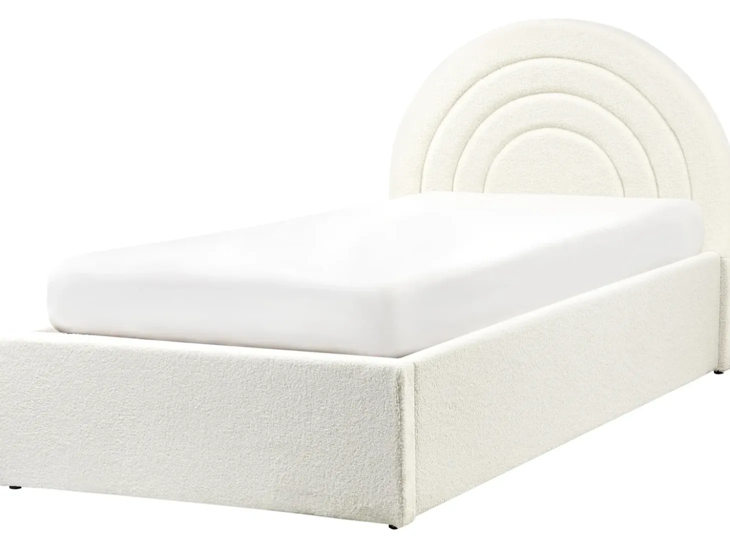 Clearance Łóżko dziecięce z pojemnikiem ANET Boucle Złamana biel 90 x 200 cm Dzieci Łóżka Z Pojemnikiem|Wszystkie Meble I Akcesoria Dziecięce