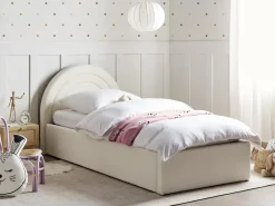 Clearance Łóżko dziecięce z pojemnikiem ANET Boucle Złamana biel 90 x 200 cm Dzieci Łóżka Z Pojemnikiem|Wszystkie Meble I Akcesoria Dziecięce