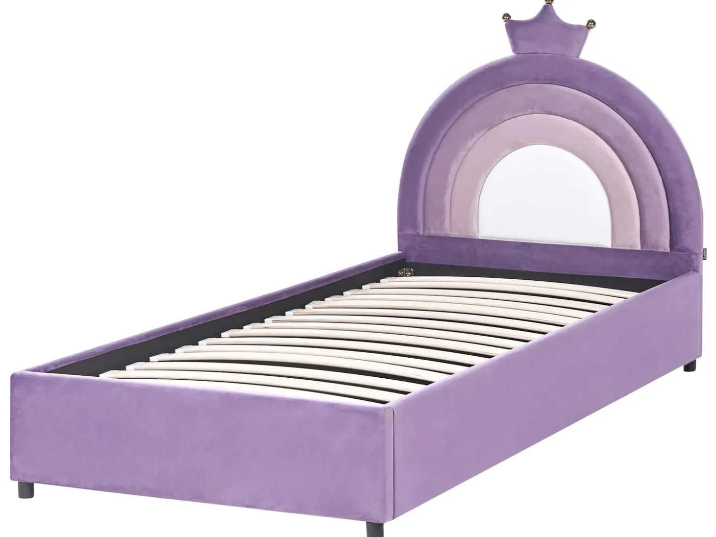 Discount Łóżko dziecięce z pojemnikiem GRISETOT Welur Fioletowy 90 x 200 cm Dzieci Łóżka Z Pojemnikiem|Wszystkie Meble I Akcesoria Dziecięce