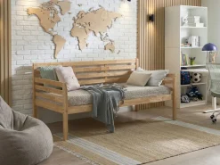 Online Łóżko dzienne Drewno THEZA 90 x 200 cm Dzieci Łóżka Wysuwane I Dzienne|Łóżka Drewniane