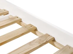 Łóżko dzienne z szufladami Drewno sosnowe ROYVILLE 90 x 200 cm Biały Dzieci Łóżka Wysuwane I Dzienne|Łóżka Drewniane