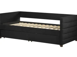 New Łóżko dzienne z szufladami MARRAY Welur 90 x 200 cm Łóżka Tapicerowane|Łóżka Z Pojemnikiem