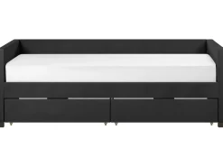 New Łóżko dzienne z szufladami MARRAY Welur 90 x 200 cm Łóżka Tapicerowane|Łóżka Z Pojemnikiem