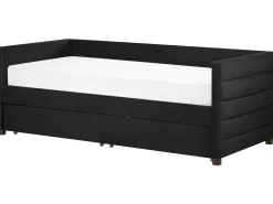 New Łóżko dzienne z szufladami MARRAY Welur 90 x 200 cm Łóżka Tapicerowane|Łóżka Z Pojemnikiem
