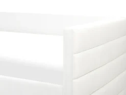 Discount Łóżko dzienne z szufladami MARRAY Welur Złamana biel 90 x 200 cm Łóżka Tapicerowane|Łóżka Z Pojemnikiem