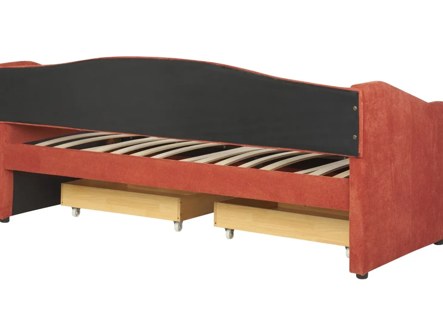 Online Łóżko dzienne z szufladami VITTEL 90 x 200 cm Łóżka Tapicerowane|Łóżka Wysuwane I Dzienne
