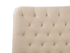 Discount Ekoskóra ESSONNE 160 x 200 cm Łóżka Podwójne|Łóżka Skórzane