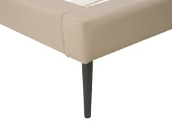 Discount Ekoskóra ESSONNE 160 x 200 cm Łóżka Podwójne|Łóżka Skórzane