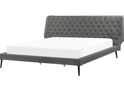 Clearance Ekoskóra ESSONNE 180 x 200 cm Łóżka Podwójne|Łóżka Skórzane