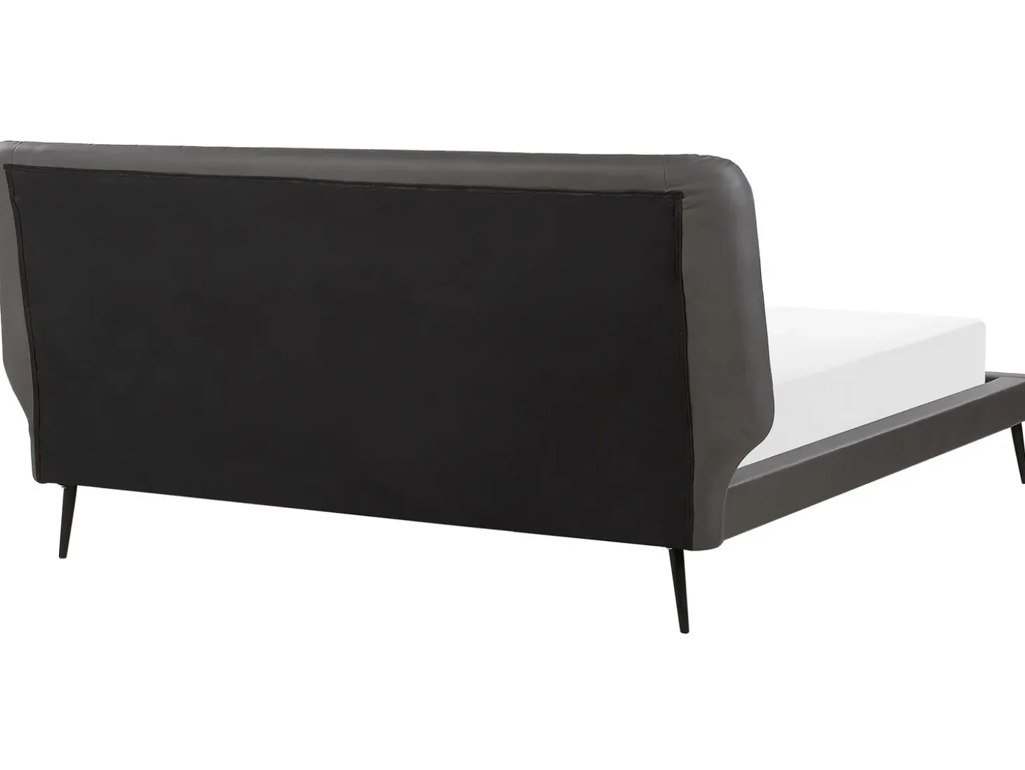 Clearance Ekoskóra ESSONNE 180 x 200 cm Łóżka Podwójne|Łóżka Skórzane