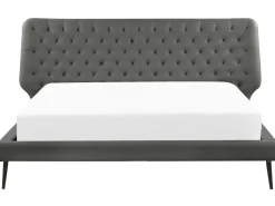 Clearance Ekoskóra ESSONNE 180 x 200 cm Łóżka Podwójne|Łóżka Skórzane