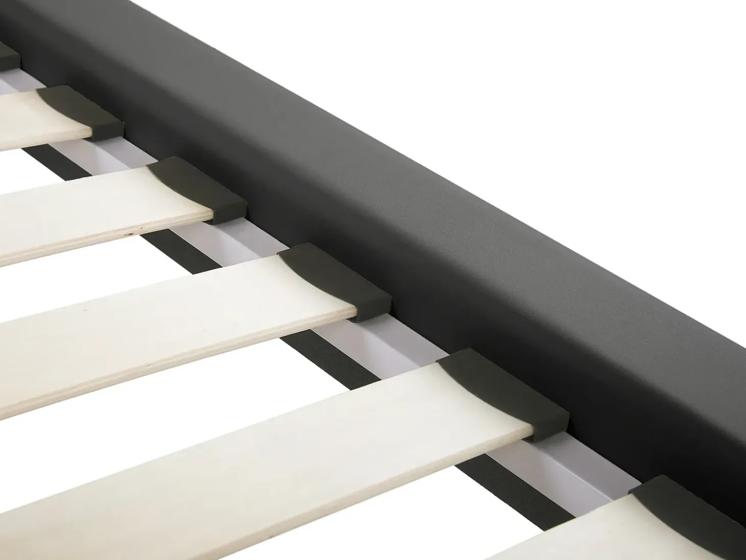 Clearance Ekoskóra ESSONNE 180 x 200 cm Łóżka Podwójne|Łóżka Skórzane