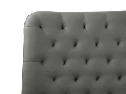 Clearance Ekoskóra ESSONNE 180 x 200 cm Łóżka Podwójne|Łóżka Skórzane