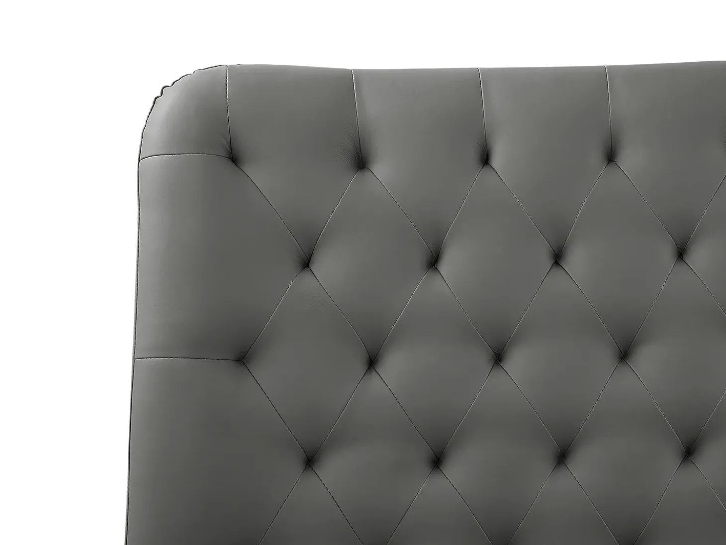Clearance Ekoskóra ESSONNE 180 x 200 cm Łóżka Podwójne|Łóżka Skórzane