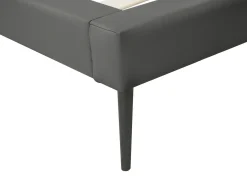 Clearance Ekoskóra ESSONNE 180 x 200 cm Łóżka Podwójne|Łóżka Skórzane