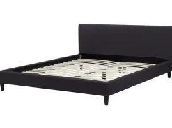Best FITOU 180 x 200 cm Czarny Łóżka Tapicerowane|Łóżka Podwójne